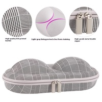 Vente en gros de soutien personnalisé portable dur de stockage de voyage femmes couverture de sous-vêtements sac de transport étanche EVA soutien-gorge mallette