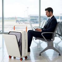 Mixi Luxe Dernière Conception Valise à Roues Silencieuses en PC pour Affaires Voyage Ensemble de Bagages Multifonctionnel