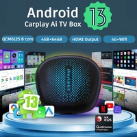 IHeylinkit CarPlay Ai Box convertit l'écran CarPlay filaire d'origine en tablette Android 13, garantie 1 an, 4G+64 Go, Qualcomm 8 cœurs
