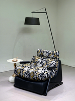 Nouvelle Arrivée 2026 - Fauteuil en Tissu Rembourré Doux pour Salon - Chaise de Loisirs Individuelle