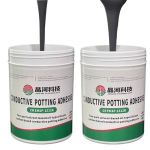 Sellador Conductivo de Silicio Orgánico Verde Puro, Material No Tóxico para Blindaje y Absorción de EMI - Product Image 1