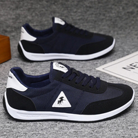 Chaussures blanches rétro pour hommes avec logo personnalisé, respirantes, en maille, semelle souple, antidérapantes, légères, décontractées, style Paladi