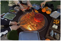 Cheminée extérieure de foyer au bois pour patio et jardin arrière-cour Patio Barbecue Grill