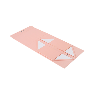 صندوق هدايا فاخر مغناطيسي قابل للطي من الورق المقوى الصلب مع شريط مغناطيسي قابل للطي - Product Image 3