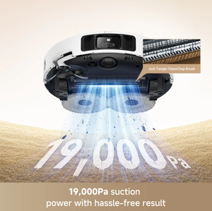 Robot aspirateur intelligent haute technologie MOVA P50 Pro Ultra complet pour maison connectée, nettoyeur automatique, aspiration 19 000 Pa, serpillière et balai à rouleaux - Product Image 5