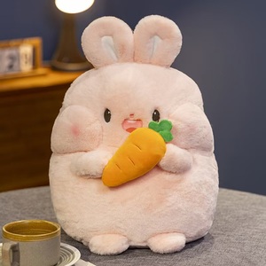 <span class=keywords><strong>Animal</strong></span> de peluche de vientre gordo de conejo Kawaii súper suave con relleno de algodón PP Técnicas lavadas - Product Image 4