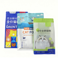 Sac d'emballage octogonal à fond plat de qualité alimentaire, taille personnalisable, avec fermeture éclair, adapté aux aliments, aux collations, aux noix et aux aliments pour animaux de compagnie