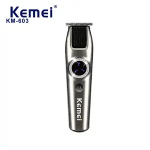 Tondeuse à cheveux électrique étanche Kemei Km-603, lame en acier inoxydable pour hommes, tondeuse à cheveux sans fil, Kit de coupe de cheveux