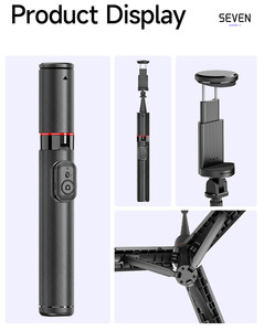 Trípode para Selfies con Palo Extensible de Aleación de Aluminio de 1.3M para Teléfono Móvil, para Grabación de Video - Product Image 3