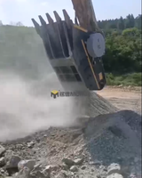 Bucket Penghancur Multifungsi MONDE |   Bucket Jaw Crusher Excavator 15t/jam untuk Pekerjaan Konstruksi Batu Beton