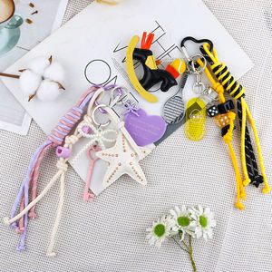 Tier Marke Luxus Designer Pferd Handtasche Schlüssel bund Zubehör Leder Schlüssel anhänger Schlüssel ring Mini Geldbörse Pferde tasche Charms Kette - Product Image 1