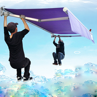 Auvent rétractable pliable imperméable pour terrasse et véranda