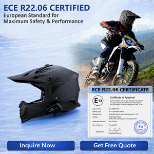 ECE-Zertifizierter Großhandel Hochwertiger Offroad-Motocross-Helm Fabrik Cascos Para Moto Cascode Cara Completa - Product Image 6