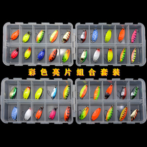 Kit de leurres métalliques colorés, 20 pièces, <span class=keywords><strong>meilleur</strong></span> appât de pêche, truite, leurres de pêche faciles à attraper, vrai poisson, ensemble de cuillères à filer - Product Image 2