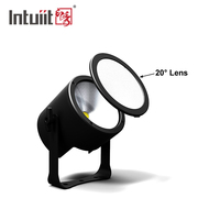 Projecteurs LED COB RGBW 120W en alliage d'aluminium Intuiit avec contrôle DMX512 pour l'éclairage de scène intérieure et de stations de télévision