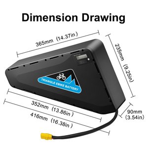 Driehoekige E-bike Lithium Batterij 48V 52V 72V Ingebouwde Smart BMS IP65 Waterdicht A-klasse Cel voor Elektrische Fiets Ombouwset - Product Image 4