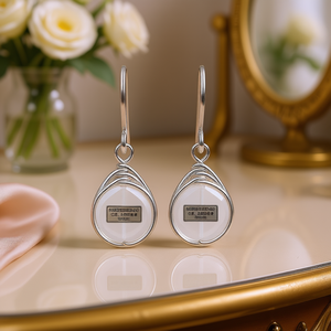 Orecchini Pendenti Gialli E3022 in Argento 925 Placcato Oro Giallo, Gioielli Minimalisti da Donna per Uso Quotidiano - Product Image 2