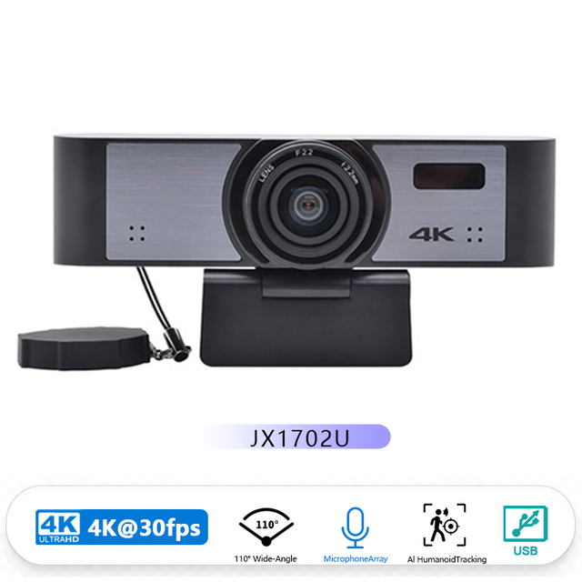4K UHD USB 3.0 Audio & Video Network Conference System Camera with AI Human Tracking Built-in Microphone for PC/Laptop