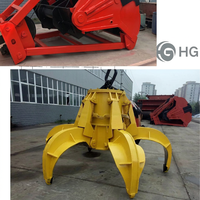 Grappin hydraulique électrique rectangulaire pour le déchargement de conteneurs à toit ouvert