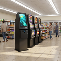 Bilet Redemption beceri oyunu Redemption Kiosk Self servis terminali USB fatura banknot alıcı nakit çek mevduat İngilizce