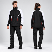Combinaison de pluie imperméable pour moto avec veste et pantalon bicolores pour la conduite et les trajets quotidiens, équipement de pluie OEM personnalisé pour adultes