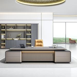 Office Furniture Modern Design Italian Ceo Boss Wooden Working <strong>Desk</strong> Office Executive <strong>Table</strong> <strong>Desk</strong> - Product Image 3