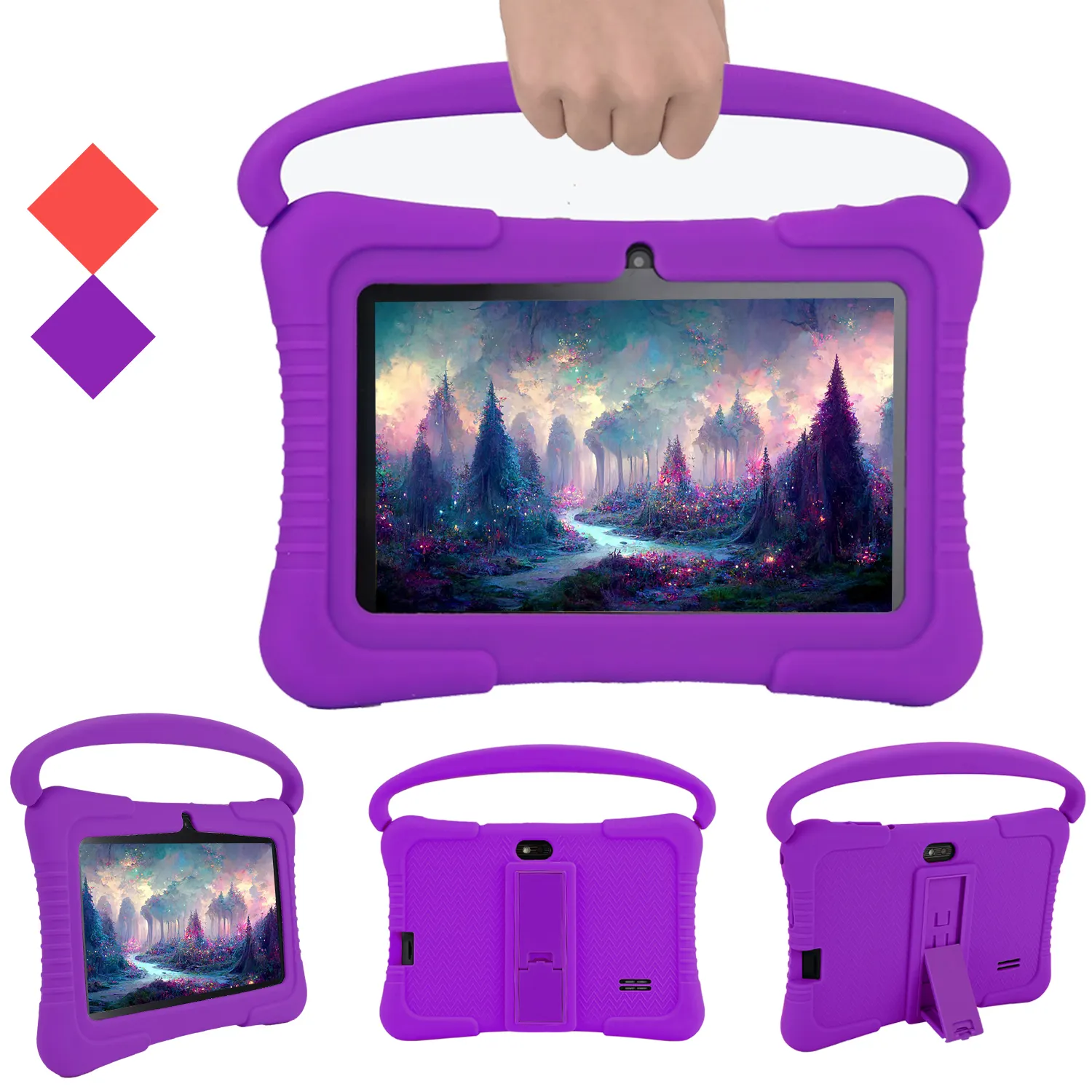 Hot Sale Kids Tablet Pc Kinderen 7 Inch Android Tablet Pc Pre-Geïnstalleerde Educatieve App