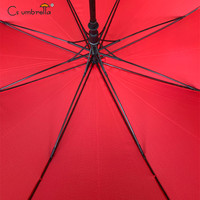 YS-7063 Parapluie droit avec impression de logo personnalisé, vente chaude, ouverture automatique, design publicitaire de golf, coupe-vent, contrôle semi-automatique