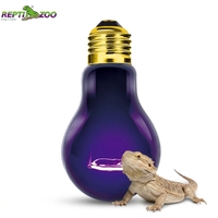 REPTIZOO 100W Lampe de chaleur nocturne Purple Moonlight sans UVA pour terrarium de reptiles, dragon barbu, tortue, crabe ermite, gecko cranté