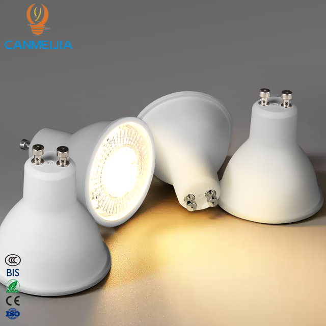 Modern High Quality GU10 Thri Color 5W Decor Lamp Light Spot Bulb for Indoor House Office COB Spotlight Led Bulbs