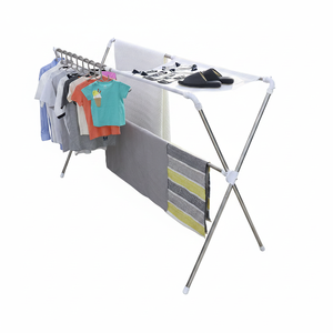 [HOME FRIEND] X-shaped Large (Mesh Net) Balanced frame Drying <b>Rack</b> for steady indoor drying performance - Product Image 2