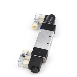 Vanne solénoïde 4V320-10 à double bobine, 2 positions, 5 voies, port 1/2 pouce, DC12V DC24V AC110V AC220V, vanne de régulation de gaz - Product Image 4