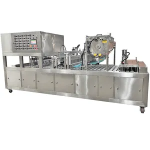 BG60A Series 4 Lanes 3000-4000 Cups per Hour Natural Set Style Yogurt Cup Filling and Sealing Machine
