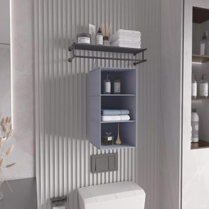 Organisateur de placard suspendu à 3 étagères, étagères de rangement pliables pour vêtements, type crochet pour chambre à coucher, tissu Oxford 600D - Product Image 6