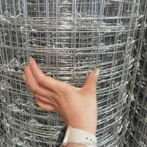 Clôture de champ galvanisée de 0,8 m de hauteur, épaisseur de 2,5 mm à 3,0 mm, treillis métallique tissé <span class=keywords><strong>rigide</strong></span> pour bétail, pour terrain accidenté, ferme - Product Image 3
