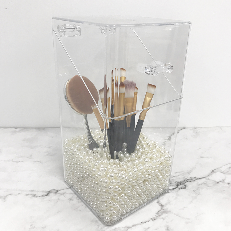 Высококачественный держатель для кистей, акриловый держатель для кистей для макияжа