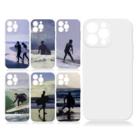 Nouvelle Arrivée Série iPhone Originale Protection Complète de l'Appareil Photo DIY Film Souple TPU 3D Sublimation Antichoc Anti-Salissure Blanc