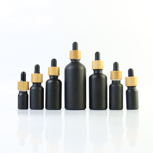 Chai Nhỏ Giọt Tinh Dầu Thủy Tinh Màu Đen Mờ 30Ml 1Oz Chai Nhỏ Giọt Bằng Tre 10Ml 50Ml 100Ml - Product Image 2