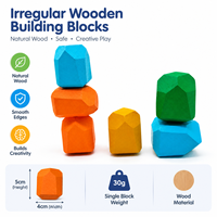 Blocs de construction en bois écologiques multicolores 5x4cm, pièces de construction personnalisables par gravure, jeux d'empilage, jeux d'imitation, loisirs créatifs