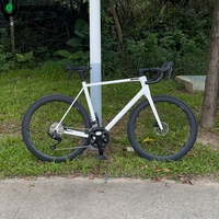Vélo de route en carbone 700c avec frein à disque hydraulique 2x12S, vélo en carbone ultraléger avec roues en carbone T800, vélo de route entièrement en carbone