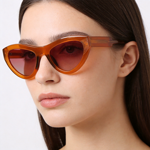 Nuevas gafas de sol SA0503 de acetato con montura completa estilo ojo de gato, protección UV400, para adultos. Se aceptan pedidos OEM. - Product Image 1