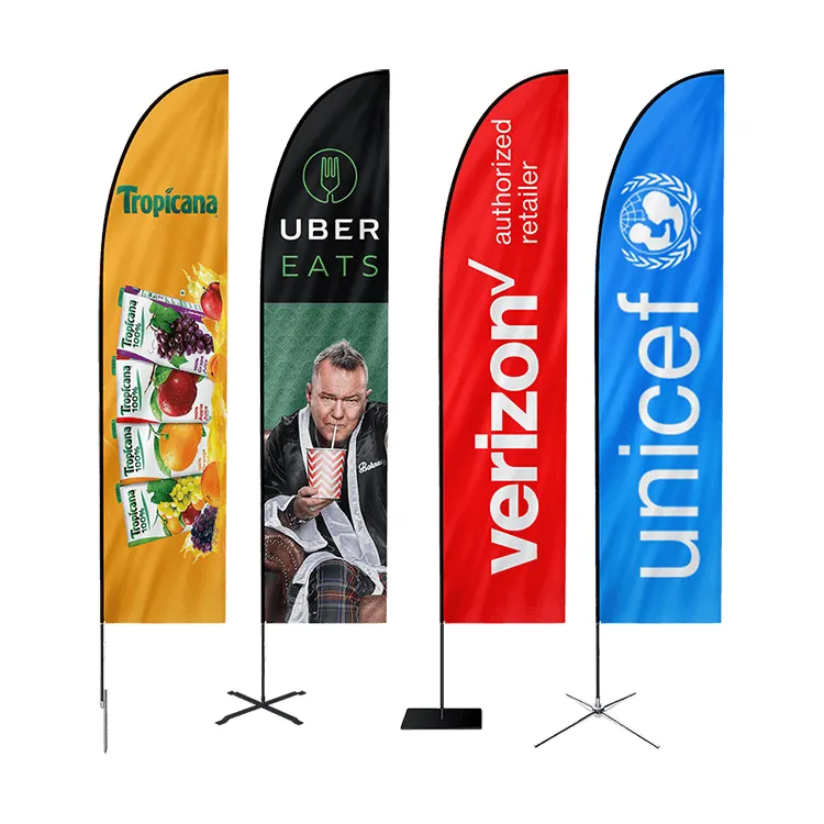 Наружная реклама, дешевый пляжный флаг, Летающий баннер, разрывной флаг и перо, флаг, баннер с принтом