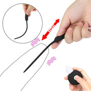 เครื่องสั่นสำหรับสอดท่อปัสสาวะอุปกรณ์ช่วยตัวเองเซ็กซ์ทอยสำหรับผู้ชายที่อุดท่อปัสสาวะแบบสั่นด้วยความเร็ว20ระดับสายสวนเสียง % - Product Image 2