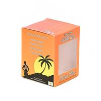 Boîte d'emballage personnalisée, écologique, en carton blanc imprimé avec fenêtre transparente en PVC pour la vente au détail alimentaire et l'affichage de cadeaux