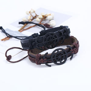 Anker Armband für Männer Ruder Ethnische dünne Marine String Braslet Handmade verstellbare Beach Surfing Nautical Armband - Product Image 6