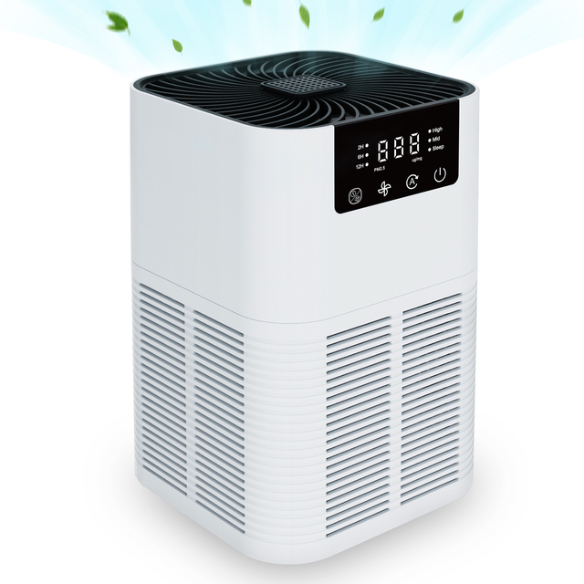 HEPA Desktop Air Purifier with Ionizer & Aromatherapy Portable CADR LED Night Light Auto Mode for Home Office Entertainment