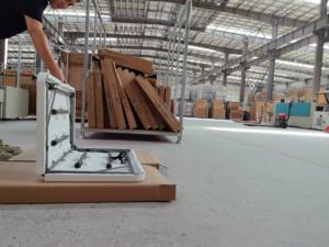 Mesa plegable cuadrada de plástico, mesa de jardín portátil para exteriores, panel HDPE - Product Image 5