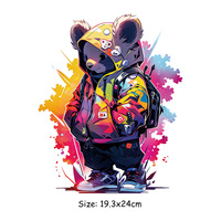 Transferencias Termoadhesivas Personalizadas de Oso de Dibujos Animados para Impresión por Transferencia, Plastisol para Decoración de Ropa y Prendas