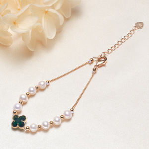 Zhuji Handmade Freshwater <b>Pearl</b> <b>Bracelet</b> Ins Wind Inspired Inscribed Bead Chain <b>for</b> <b>Women</b> <b>Women's</b> Fashion Charm Jewelry <b>for</b> - Product Image 2