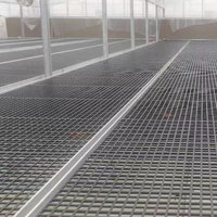 Banc en treillis métallique très populaire, livraison rapide, lit de pépinière robuste pour fermes agricoles